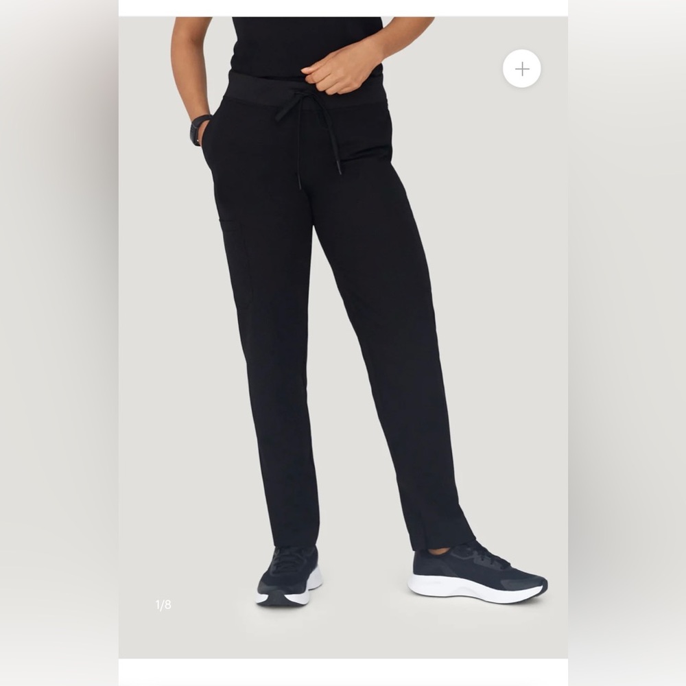 Mandala Cargo Black Scrub Pant